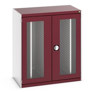 40301030.** cubio cupboard window doors, 4x sliding louvre panels. WxDxH: 1050x650x1200mm. RAL 7035/5010 or selected